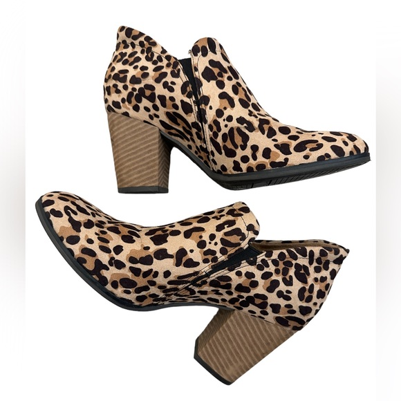 Dr. Scholl's Shoes - DR SCHOLLS BE ENERGIZED LEOPARD ANKLE BOOTS SZ 9.5